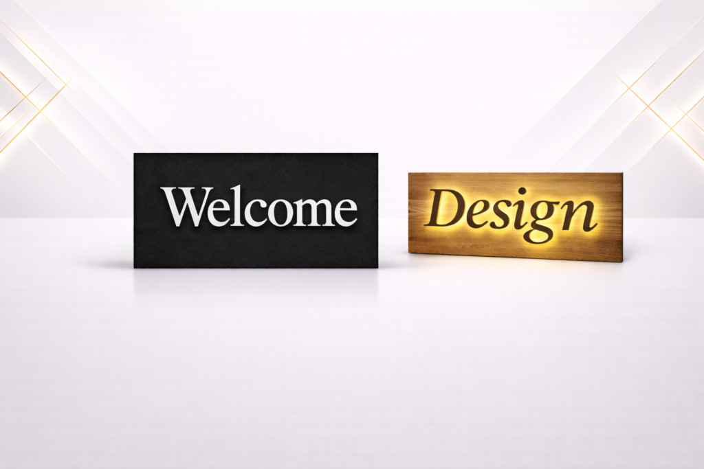 3d pvc boards signage letter signs dubai