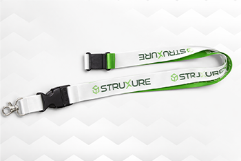 Metal Hook + Breakaway + Buckle lanyard printing