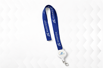 Reel Badge lanyard printing in ajman