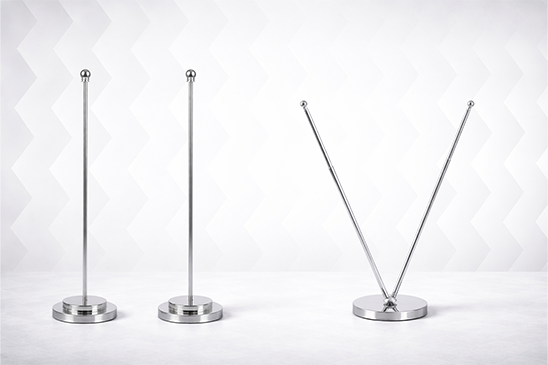 table flag pole and base