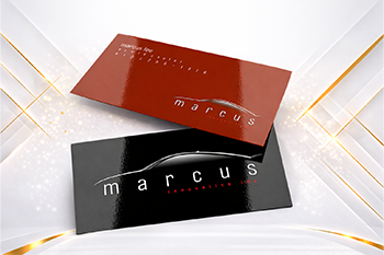 glossy finish business card dubai