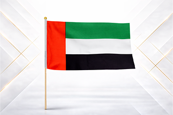 spun polyester hand flag dubai