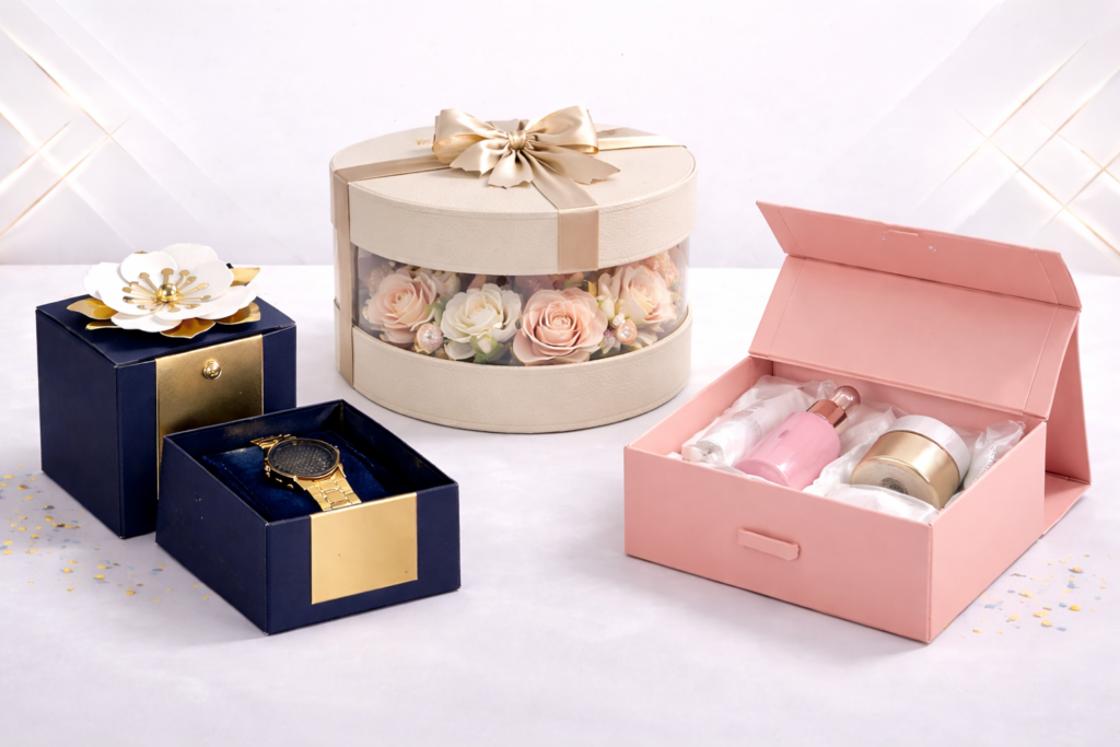 custom shaped luxury gift box dubai