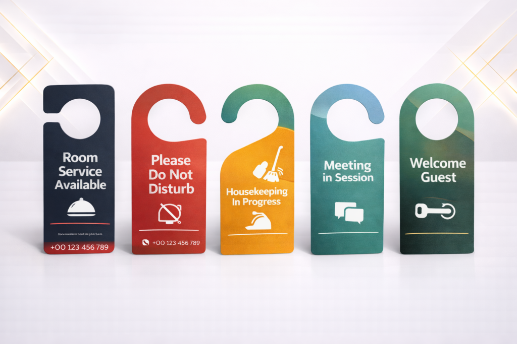 standard paper door hanger dubai