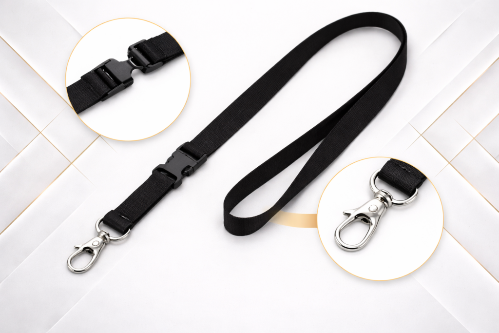 polyester lanyard Metal Hook + Buckle sharjah