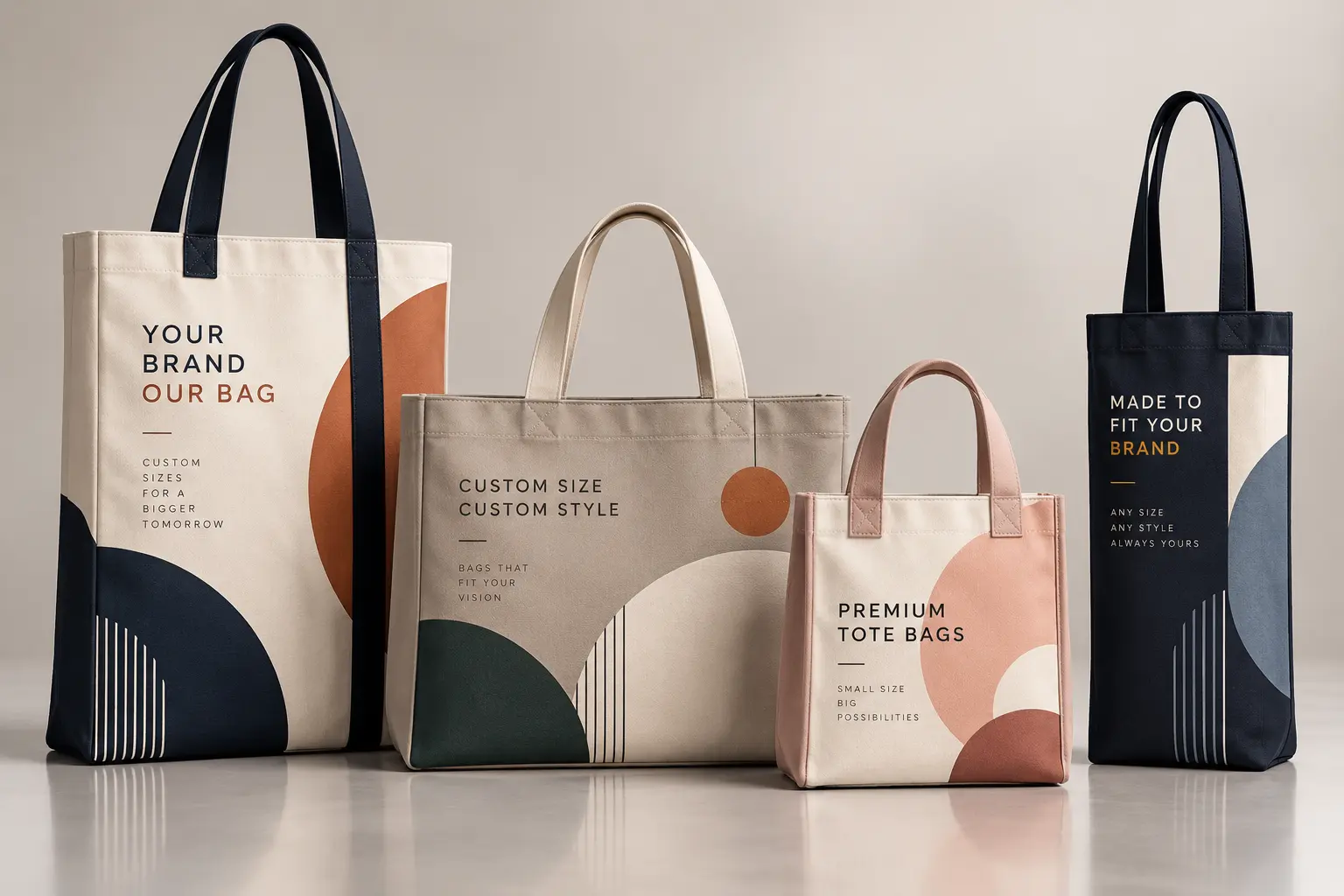 Custom-Sized Cotton Bags