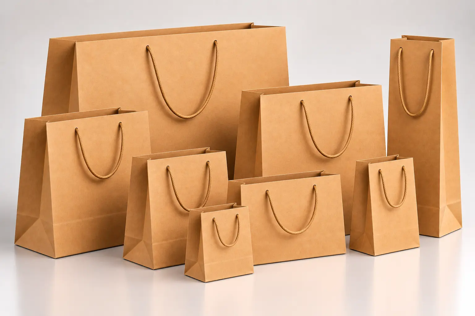 Custom-sized Kraft bags