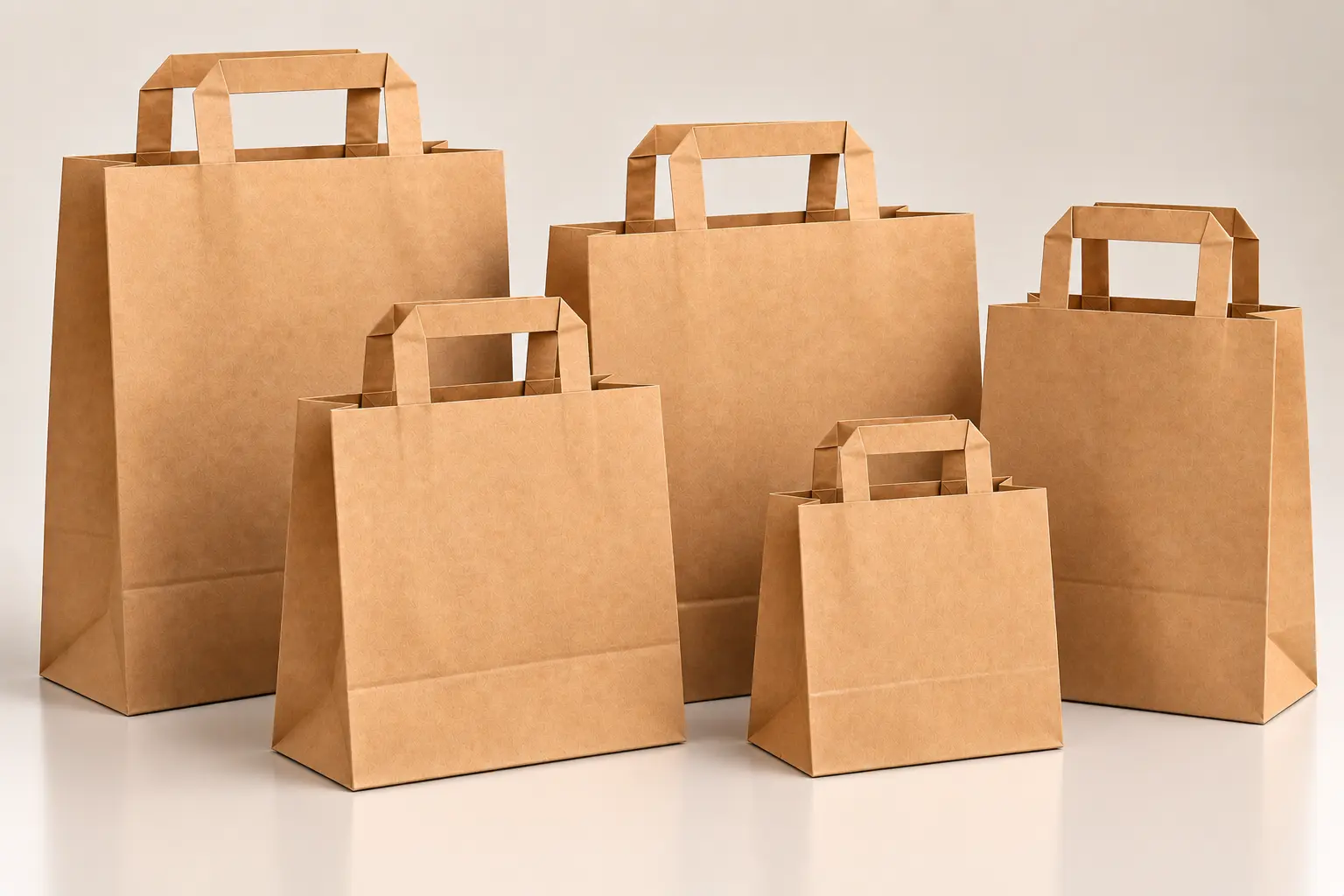 Flat Kraft bags