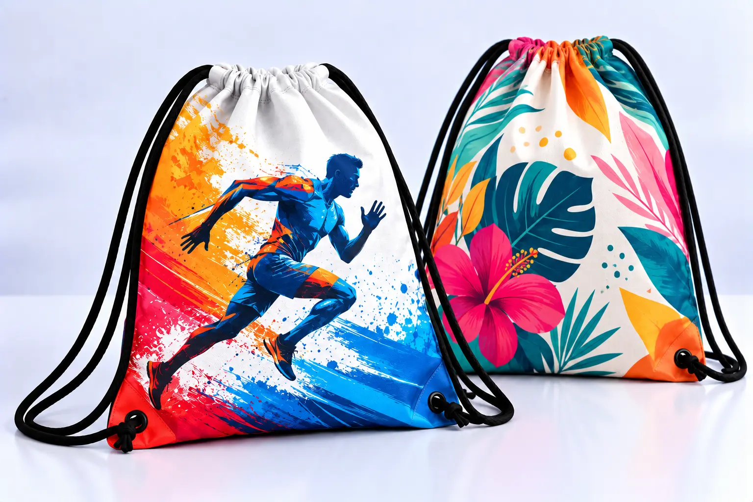 Full-Print String Bags