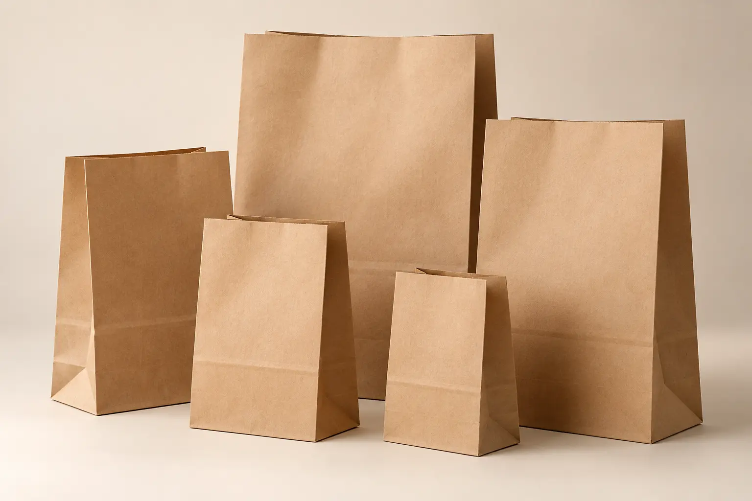 Gusseted Kraft bags