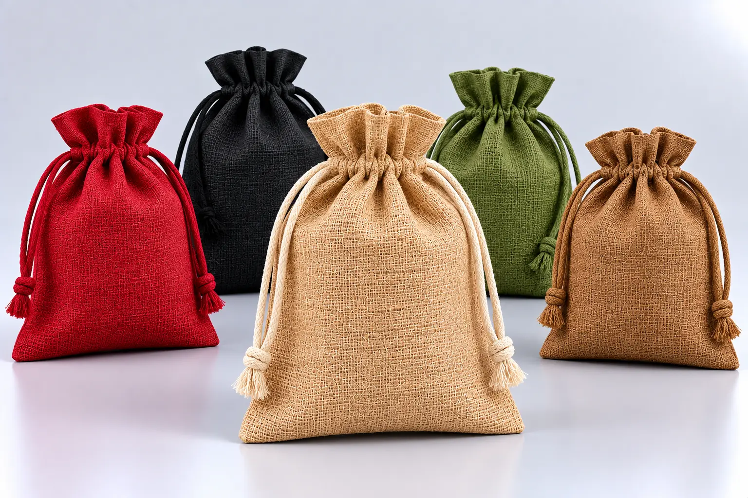 Jute Drawstring Bags