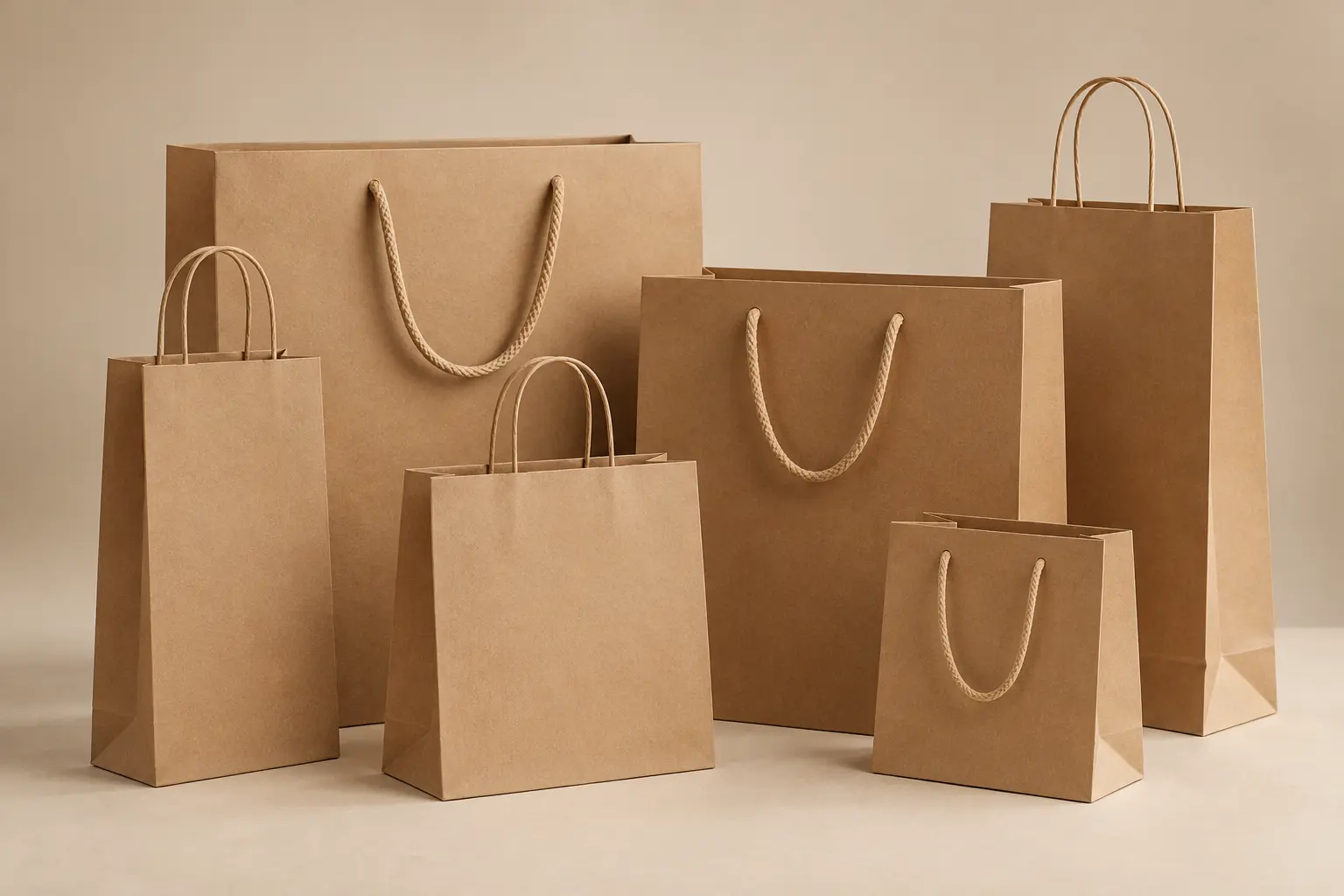 Kraft Shopping Bags