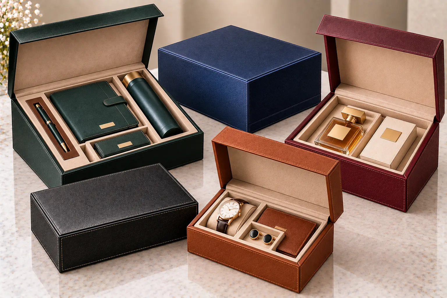 Leather Magnetic Boxes