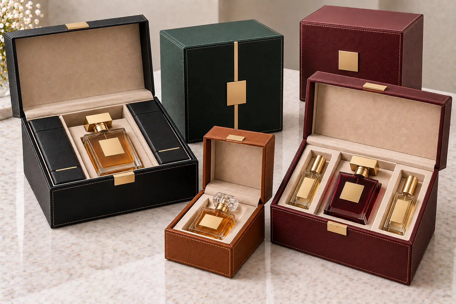 Leather Perfume Boxes
