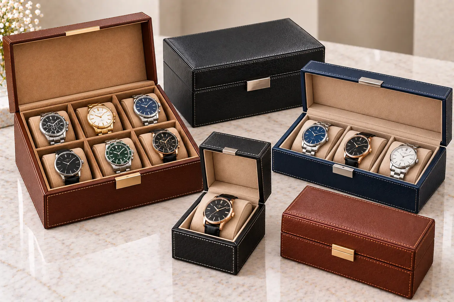 Leather Watch Boxes