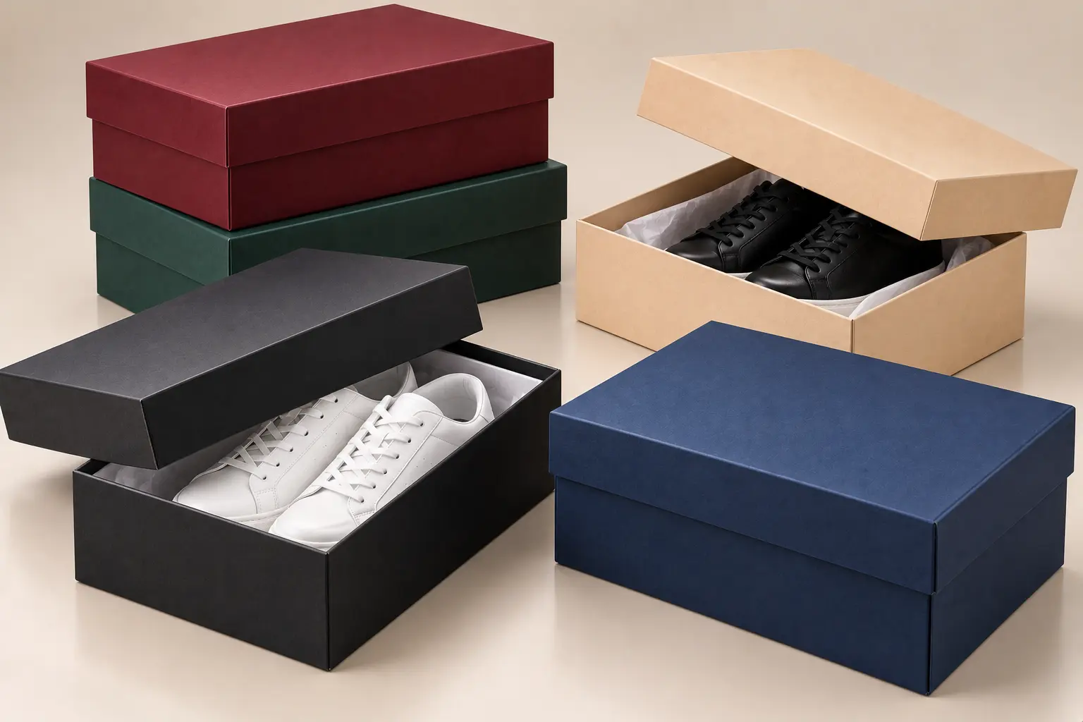 Lid & Base Shoe Boxes