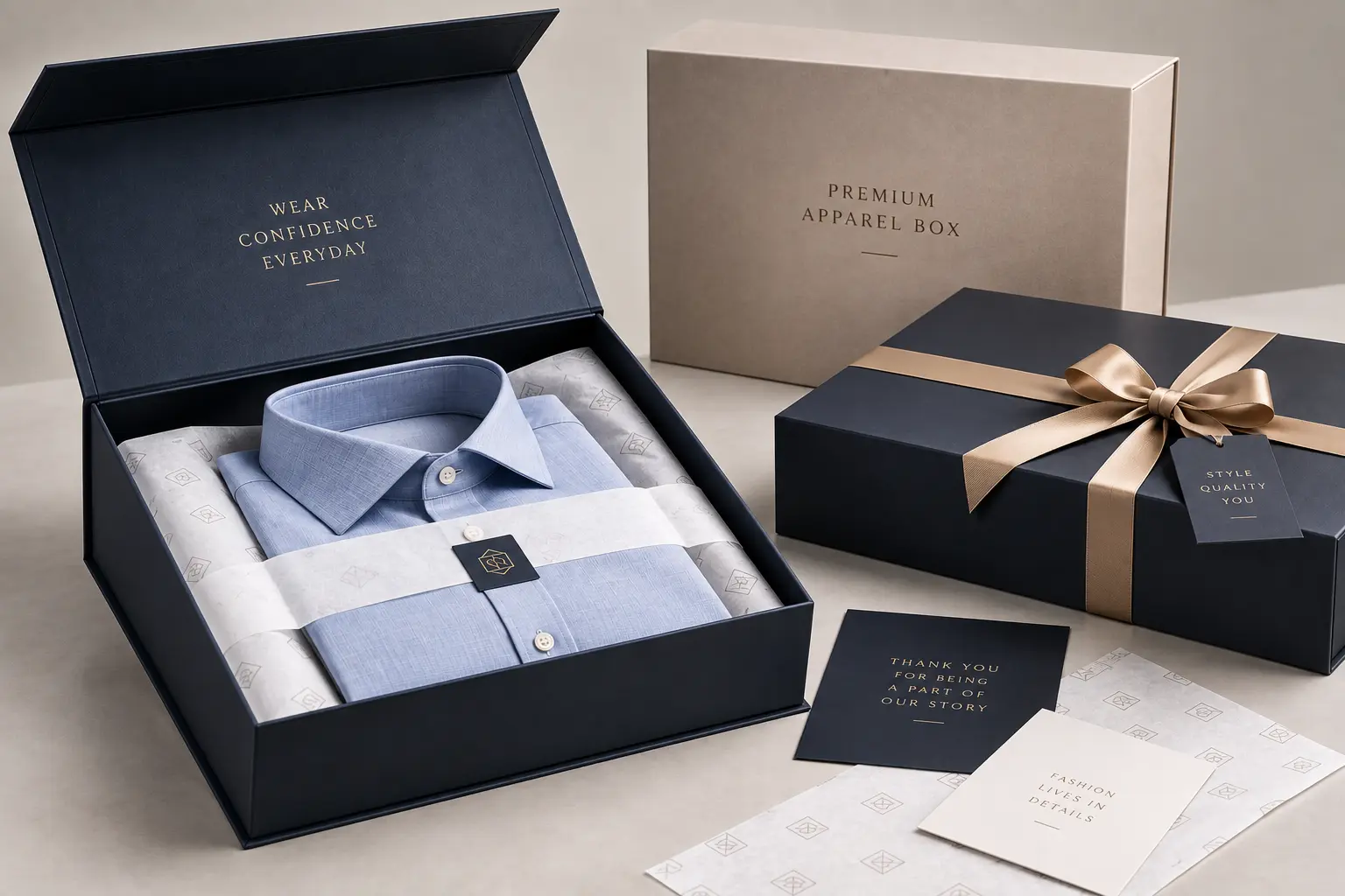 Magnetic Apparel Boxes