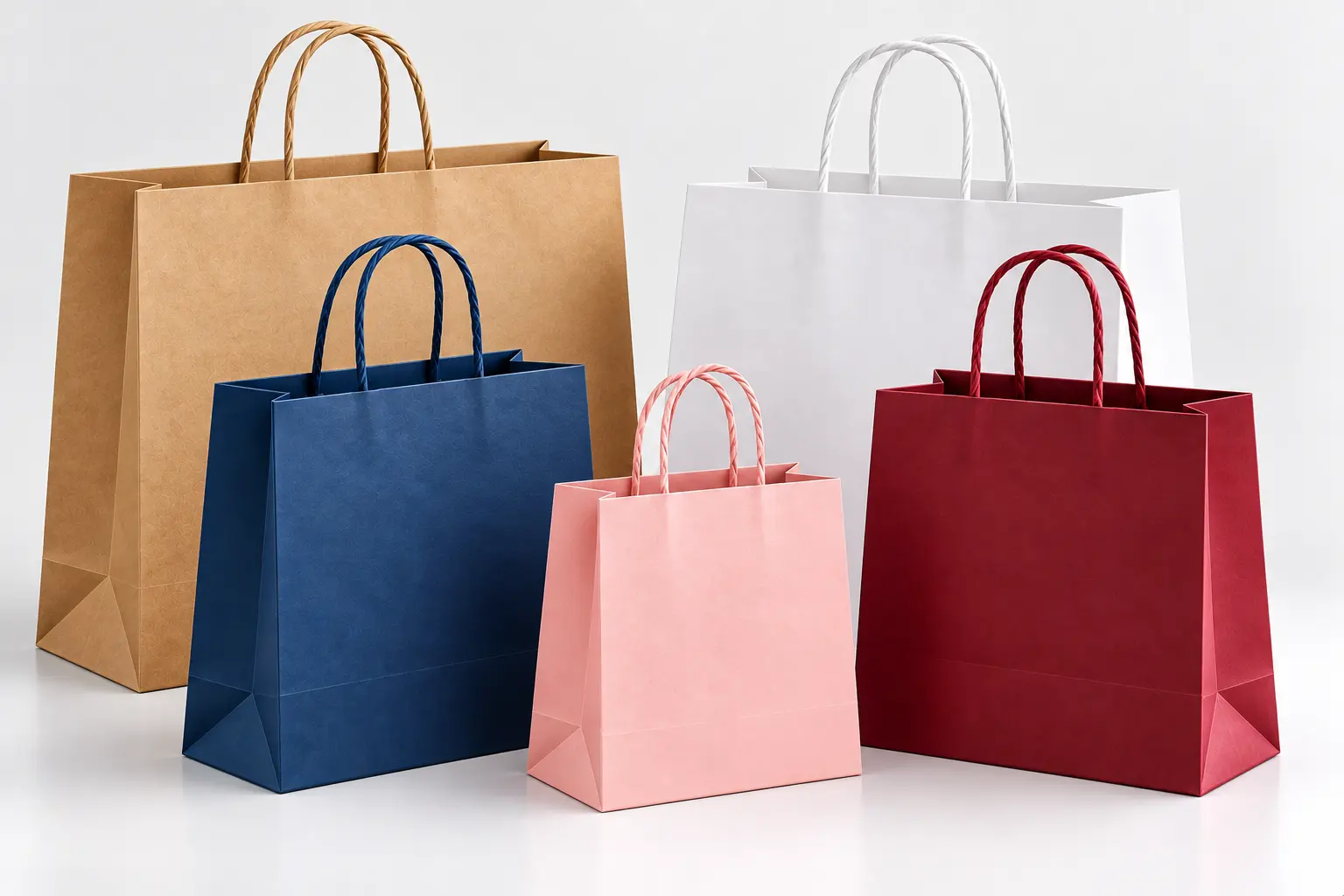 Twisted Handle Shopping Bags