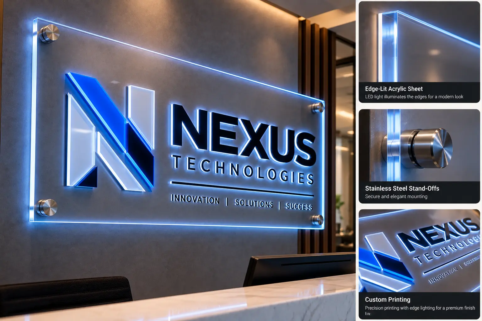 Edge-Lit Acrylic Signs
