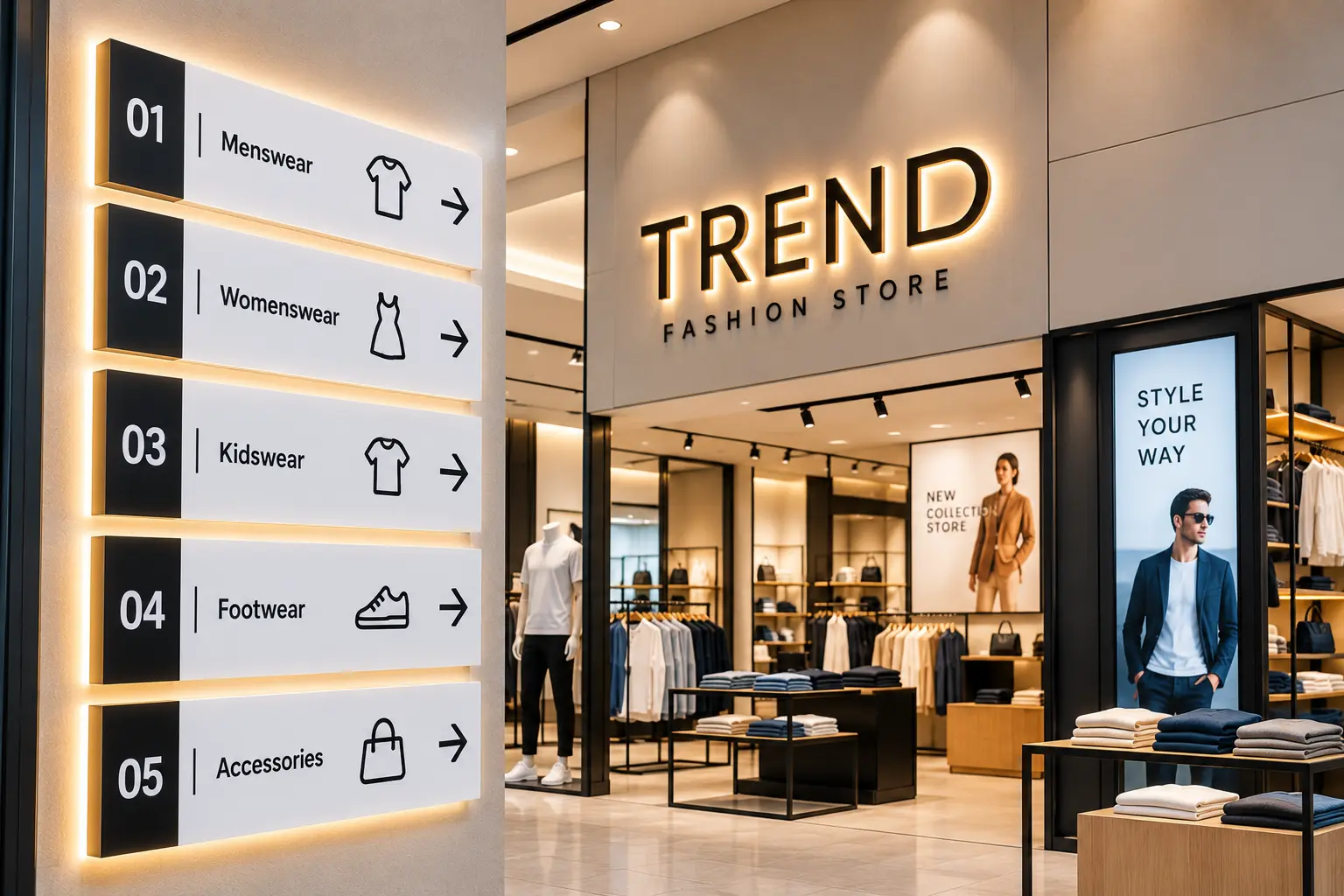Retail Indoor Signage