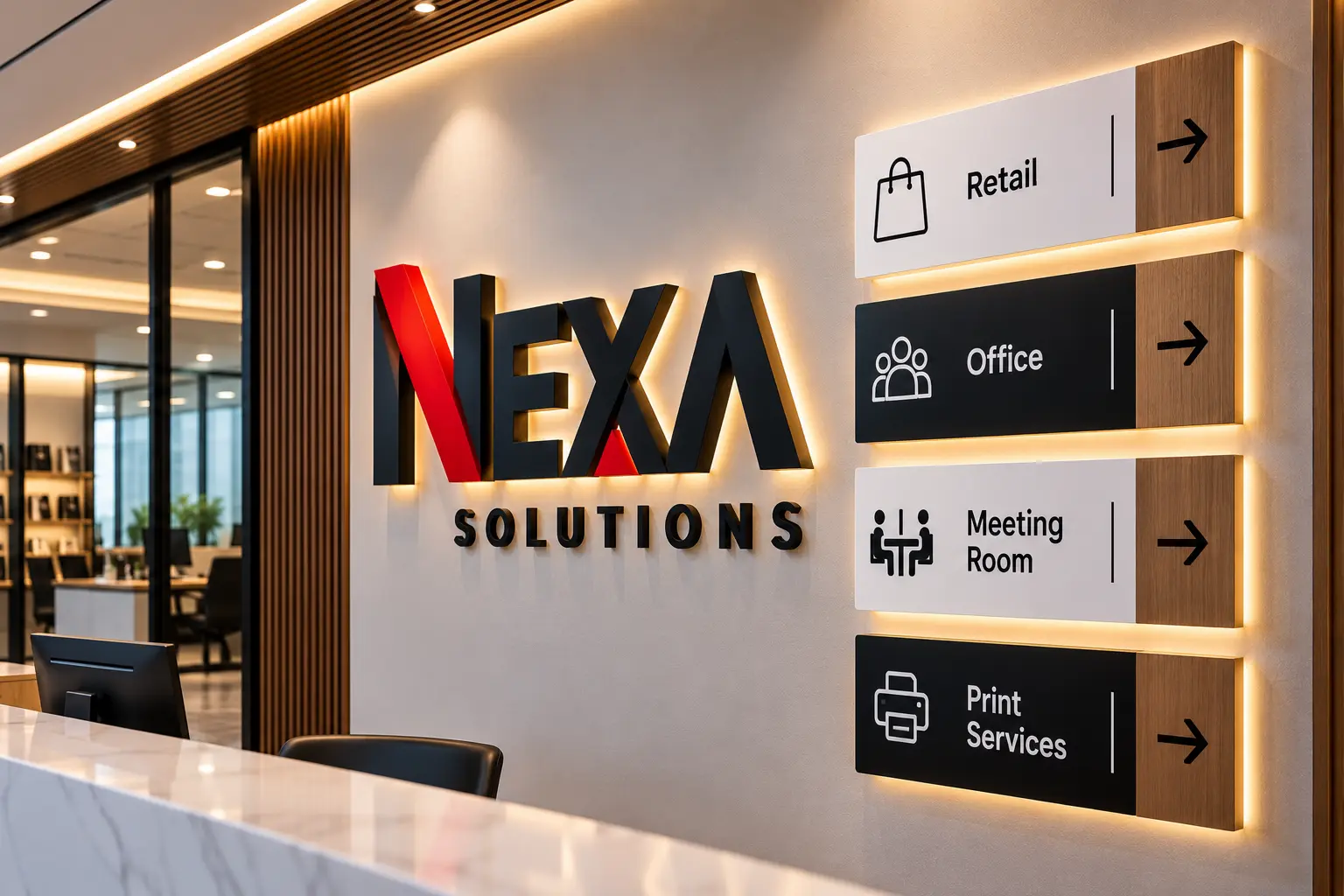 Wall-Mounted Signage